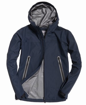 Superdry Hydrotech Waterproof Férfi Kabát Sötétkék | UGLSY5427